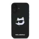 Karl Lagerfeld KLHMP16SSCHPPLK iPhone 16 czarny/black HC MagSafe Sil Choupette Head Print