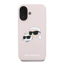 Karl Lagerfeld KLHMP16SSKCHPPLP iPhone 16 różowy/pink HC MagSafe Sil Double Heads Print