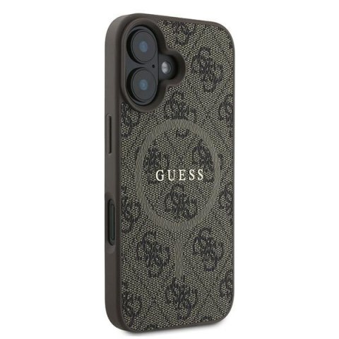 Guess GUHMP16MG4GFRW iPhone 16 Plus brązowy/brown hardcase 4G Ring Classic Logo MagSafe