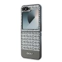 DKNY nakładka do Samsung Galaxy Z Flip6 DK000220 brązowa Repeat Pattern Bottom Stripe