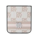 DKNY nakładka do Samsung Galaxy Z Flip6 DK000224 różowa Chequered Pattern Printed Stripes