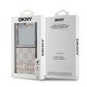 DKNY nakładka do Samsung Galaxy Z Flip6 DK000224 różowa Chequered Pattern Printed Stripes