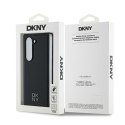 DKNY nakładka do Samsung Galaxy Z Fold6 DK000227 czarna Magsafe Plain Leather Metal Stack Logo