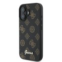 Guess GUHMP16MPGPYSK iPhone 16 Plus czarny/black HC MagSafe PU Peony Script