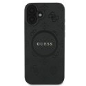 Guess GUHMP16MPSAPSMEK iPhone 16 Plus czarny/black HC MagSafe Safiano Peony Classic Logo