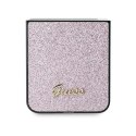 Guess nakładka do Samsung Galaxy Z Flip6 GUE003747 różowa 4G Glitter Script