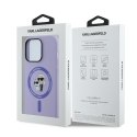 Karl Lagerfeld KLHMP14LSCMKCRHU iPhone 14 Pro 6.1" fioletowy/purple HC MagSafe Silicone KC Heads Ring