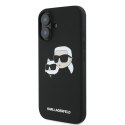 Karl Lagerfeld KLHMP16MSKCHPPLK iPhone 16 Plus czarny/black HC MagSafe Sil Double Heads Print