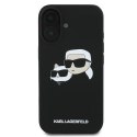 Karl Lagerfeld KLHMP16MSKCHPPLK iPhone 16 Plus czarny/black HC MagSafe Sil Double Heads Print