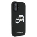 Karl Lagerfeld KLHMP16MSKCHPPLK iPhone 16 Plus czarny/black HC MagSafe Sil Double Heads Print