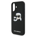 Karl Lagerfeld KLHMP16MSKCHPPLK iPhone 16 Plus czarny/black HC MagSafe Sil Double Heads Print