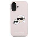 Karl Lagerfeld KLHMP16MSKCHPPLP iPhone 16 Plus różowy/pink HC MagSafe Sil Double Heads Print