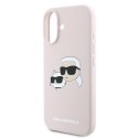 Karl Lagerfeld KLHMP16MSKCHPPLP iPhone 16 Plus różowy/pink HC MagSafe Sil Double Heads Print