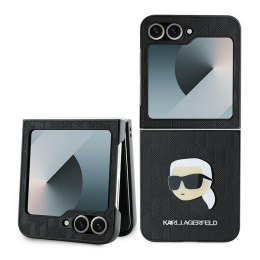 Karl Lagerfeld nakładka do Samsung Galaxy Z Flip6 KF002199 czarna Saffiano Monogram