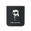 Karl Lagerfeld nakładka do Samsung Galaxy Z Flip6 KF002201 czarna Saffiano Monogram Ikonik Pin