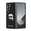 Karl Lagerfeld nakładka do Samsung Galaxy Z Fold6 KF002202 czarna Saffiano Monogram Head Pin