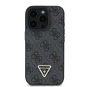 Guess GUHCP16XP4TDPK iPhone 16 Pro Max 6.9" czarny/black hardcase Leather 4G Triangle Strass MagSafe