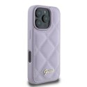 Guess GUHCP16XPSQSQSU iPhone 16 Pro Max 6.9" jasnofioletowy/light purple hardcase Quilted Metal Logo