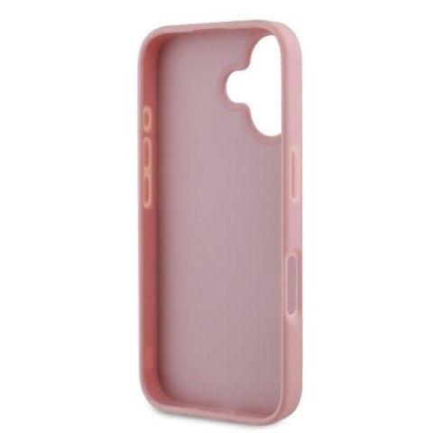 Guess GUHCP16SHG4SGP iPhone 16 6.1" różowy/pink hardcase Fixed Glitter Big 4G