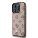 Guess GUHMP16XPGPYSW iPhone 16 Pro Max 6.9" brązowy/brown hardcase Peony Script MagSafe