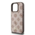 Guess GUHMP16XPGPYSW iPhone 16 Pro Max 6.9" brązowy/brown hardcase Peony Script MagSafe