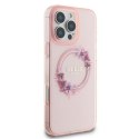 Guess GUHMP16LHFWFCP iPhone 16 Pro 6.3" różowy/pink hardcase IML Flowers Wreath MagSafe