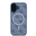 Guess GUHMP16SG4GFRB iPhone 16 6.1" niebieski/blue hardcase 4G Ring Classic Logo MagSafe