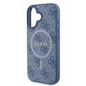 Guess GUHMP16SG4GFRB iPhone 16 6.1" niebieski/blue hardcase 4G Ring Classic Logo MagSafe