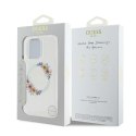 Guess GUHMP16SHFWFCT iPhone 16 6.1" przeźroczysty/transparent hardcase IML Flowers Wreath MagSafe