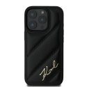 Karl Lagerfeld KLHCP16LPQDSMGK iPhone 16 Pro 6.3" czarny/black hardcase Quilted Signature