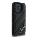 Karl Lagerfeld KLHCP16LPQDSMGK iPhone 16 Pro 6.3" czarny/black hardcase Quilted Signature