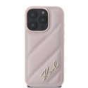 Karl Lagerfeld KLHCP16LPQDSMGP iPhone 16 Pro 6.3" różowy/pink hardcase Quilted Signature