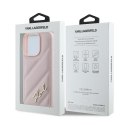 Karl Lagerfeld KLHCP16LPQDSMGP iPhone 16 Pro 6.3" różowy/pink hardcase Quilted Signature