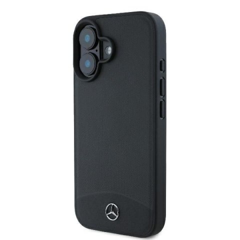 Mercedes MEHMP16S23RBARK iPhone 16 6.1" czarny/black hardcase Textured And Plain Leather MagSafe Mercedes MEHMP16S23RBARK iPhone 16 6.1" czarny/black hardcase Textured And Plain Leather MagSafe