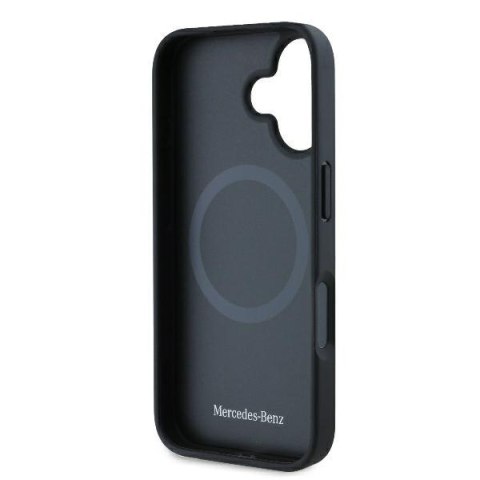 Mercedes MEHMP16S23RBARK iPhone 16 6.1" czarny/black hardcase Textured And Plain Leather MagSafe Mercedes MEHMP16S23RBARK iPhone 16 6.1" czarny/black hardcase Textured And Plain Leather MagSafe