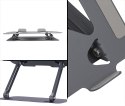 LAPTOP STAND - Regulowana, ergonomiczna podstawka pod laptopa 10-17 cali. Masywna, stalowa konstrukcja połączona z antypoślizgow