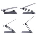 LAPTOP STAND - Regulowana, ergonomiczna podstawka pod laptopa 10-17 cali. Masywna, stalowa konstrukcja połączona z antypoślizgow