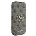 Guess GUBKP16S4GMGBR iPhone 16 6.1" brązowy/brown book 4G Metal Logo