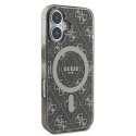 Guess GUHMP16SH4DTEW iPhone 16 6.1" brązowy/brown hardcase IML 4G Background MagSafe