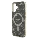 Guess GUHMP16SH4DTEW iPhone 16 6.1" brązowy/brown hardcase IML 4G Background MagSafe