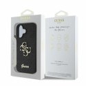 Guess nakładka do iPhone 16 6,1" GUHCP16SHG4SGK czarna hardcase Fixed Glitter Big 4G