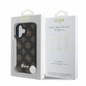 Guess nakładka do iPhone 16 6,1" GUHMP16SPGPYSK czarna hardcase Peony Script MagSafe