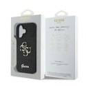 Guess nakładka do iPhone 16 Plus 6,7" GUHCP16MHG4SGK czarna hardcase Fixed Glitter Big 4G