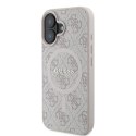 Guess nakładka do iPhone 16 Plus 6,7" GUHMP16MG4GFRP różowa hardcase 4G Ring Classic Logo MagSafe