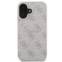 Guess nakładka do iPhone 16 Plus 6,7" GUHMP16MG4GFRP różowa hardcase 4G Ring Classic Logo MagSafe