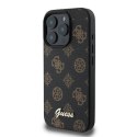 Guess nakładka do iPhone 16 Pro 6,3" GUHMP16LPGPYSK czarna hardcase Peony Script MagSafe