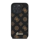 Guess nakładka do iPhone 16 Pro 6,3" GUHMP16LPGPYSK czarna hardcase Peony Script MagSafe