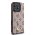 Guess nakładka do iPhone 16 Pro 6,3" GUHMP16LPGPYSW brązowa hardcase Peony Script MagSafe