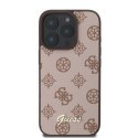 Guess nakładka do iPhone 16 Pro 6,3" GUHMP16LPGPYSW brązowa hardcase Peony Script MagSafe