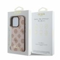 Guess nakładka do iPhone 16 Pro 6,3" GUHMP16LPGPYSW brązowa hardcase Peony Script MagSafe